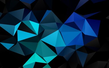 Light Blue, Green vector low poly layout.