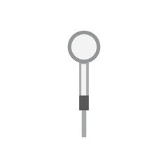 micro phone ilustration design icon logo templat