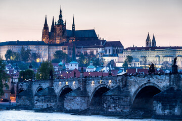 Obraz premium View of the city of Prague