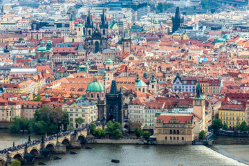 Fototapeta na wymiar View of the city of Prague