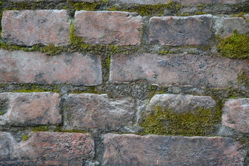 an old brick wall.