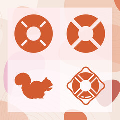 Simple set of calling related filled icons