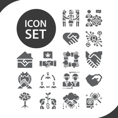 Simple set of lasted related filled icons.
