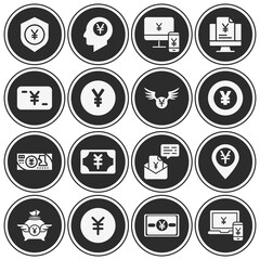 16 pack of sen  filled web icons set © Nana