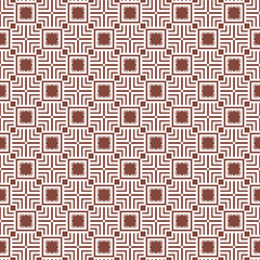 Vector seamless pattern texture background with geometric shapes, colored in brown, white colors.