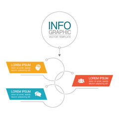 Vertical vector infographic template, 3 steps or options. Data presentation, business concept design for web, brochure, diagram.