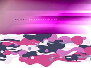 Geometric abstract backgrounds with various modern designs. Vector illustrations for covers, banners, flyers and posters and other templates