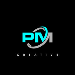 PM Letter Initial Logo Design Template Vector Illustration	
 - obrazy, fototapety, plakaty