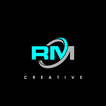 RM Letter Initial Logo Design Template Vector Illustration	
