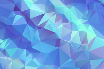 Abstract Blue Color Polygon Background Design, Abstract Geometric Origami Style With Gradient. Presentation,Website, Backdrop, Cover,Banner,Pattern Template