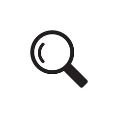 Magnify glass flat icon design vector
