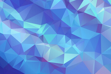 Abstract Blue Color Polygon Background Design, Abstract Geometric Origami Style With Gradient. Presentation,Website, Backdrop, Cover,Banner,Pattern Template