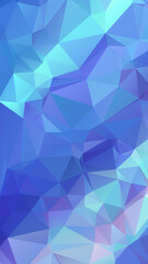 Abstract Blue Color Polygon Background Design, Abstract Geometric Origami Style With Gradient. Presentation,Website, Backdrop, Cover,Banner,Pattern Template