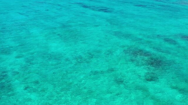 Aerial view of beautiful sea water of southern island