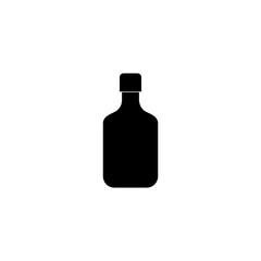 wine bottle, drink bottle icon vector symbol