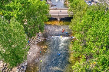 Salida, Colorado is a Tourist Town on the Arkansas river popular for white water rafting