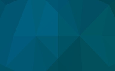 Fototapeta premium Light BLUE vector polygonal background.