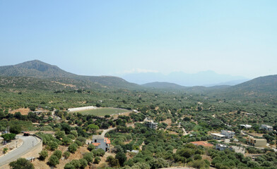 Fototapeta na wymiar Les vergers de la région de Kritsa en Crète