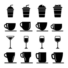 coffee drink, cup drink icon vector symbol