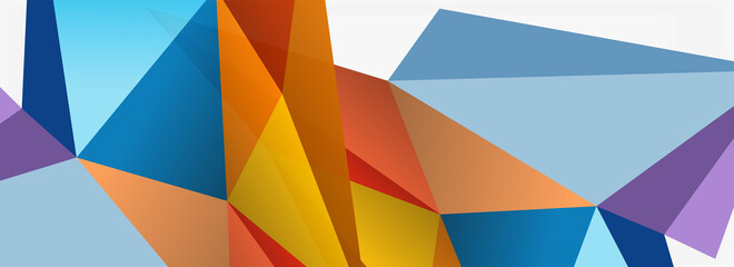 3d mosaic abstract backgrounds, low poly shape geometric design