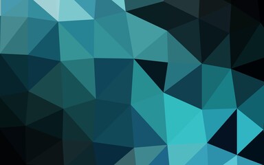 Light BLUE vector abstract polygonal cover.