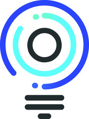 o Initial lightbulb logo concept vector. idea, solution, creative, innovative, inspiration icon