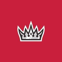 king crown sport logo vector icon illustration