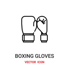 boxing gloves icon vector symbol. boxing gloves symbol icon vector for your design. Modern outline icon for your website and mobile app design.