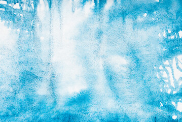  blue watercolor painted background texture