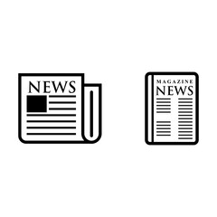 newspaper & magazine icon vector symbol