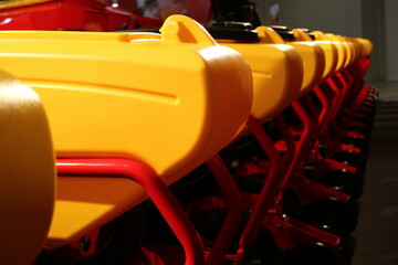 Precision inline seeder. A row seeder. Seed drill.  Fragment.