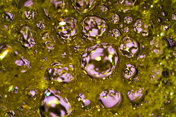 Multicolored bubbles abstract background design.