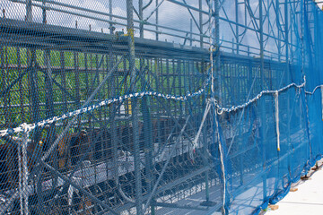 工事現場の養生ネット