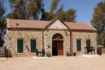 Kfar Yehoshua Railway Station in the Jezreel Valley in Israel