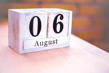 6th of August - August 6 - Birthday - International Day - National Day