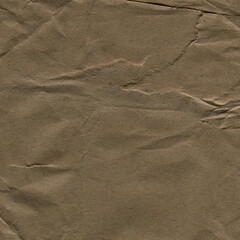 Classic vintage and old looking crumpled paper background. Retro cardboard texture. Grunge paper for drawing. Ancient book page. Present wrapping.