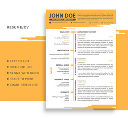 Elegant resume/cv template 