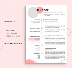 Modern Curriculum flat template 