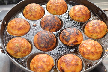 Indian Snack Gunta Ponganalu this is famous snack recipe in Telangana