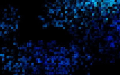 Dark BLUE vector background with rectangles.