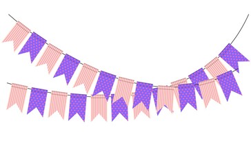 pastel bunting flags