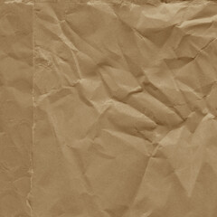 Classic vintage and old looking crumpled paper background. Retro cardboard texture. Grunge paper for drawing. Ancient book page. Present wrapping.