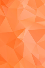 Orange vector abstract polygonal cover. An elegant bright illustration