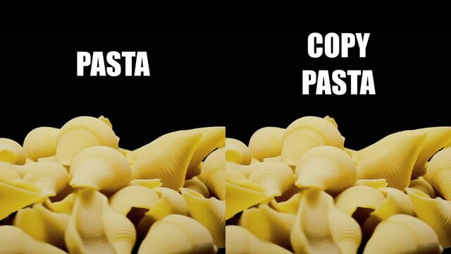 A funny meme about copypasta (in popular culture, a block of text