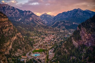 Ouray is a Tourist Mountain Town with a Hot Springs Aquatic Center