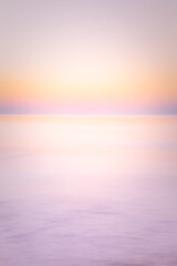 Ocean sunset sky - gorgeous panorama twilight sky and peaceful water background
