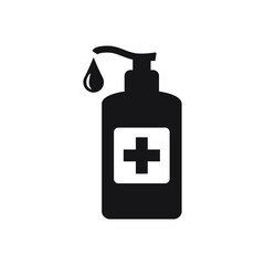 Hand sanitizer icon vector isolated