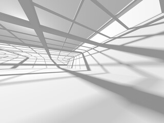 Abstract White Architecture Design Concept