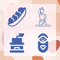 Simple set of berry related filled icons