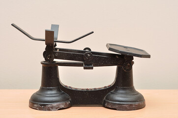 A vintage food scale